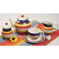 Haonai2015 hot sale!colored ceramic tea set